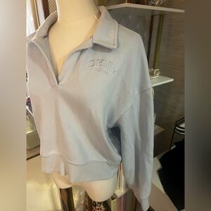 DKNY Light Blue Pullover Top